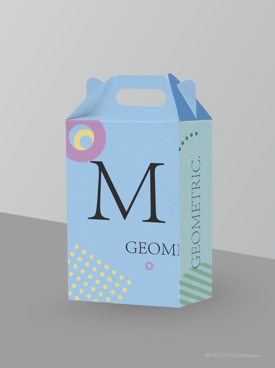 手提礼盒包装样机素材