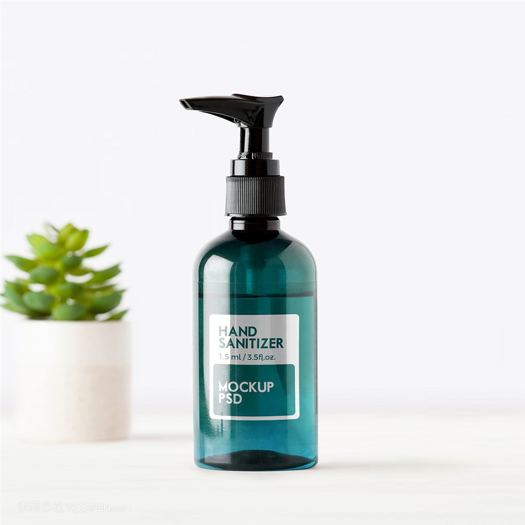洗手液玻璃瓶样机