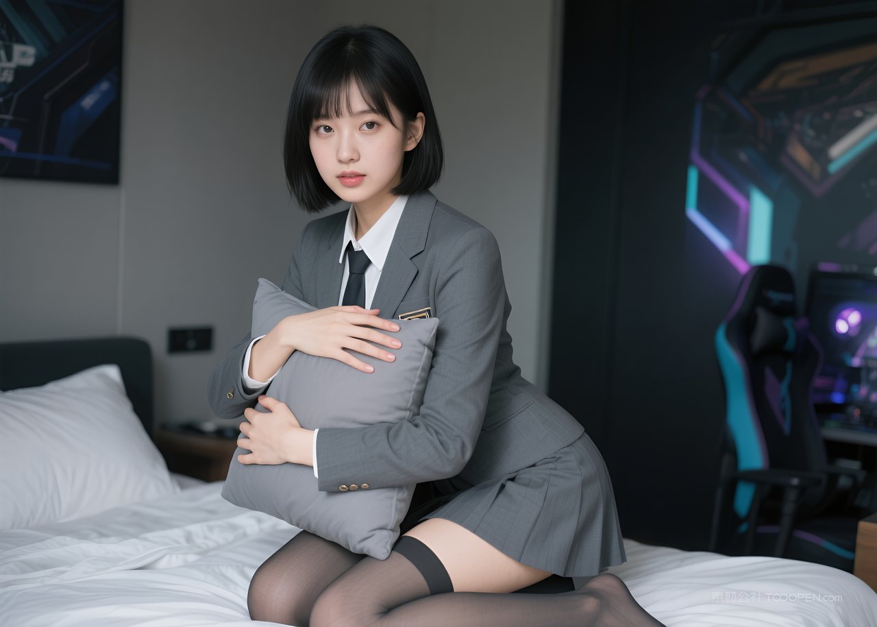 职业美女短裙丝袜模特性感女性美腿