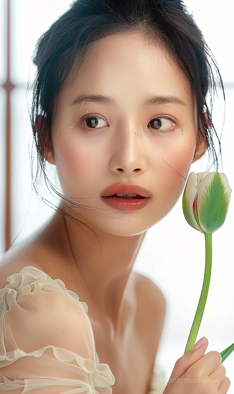 盛装女性活力美女青春美容气质彩妆