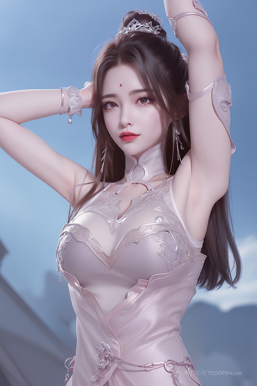 真人cg图片冷艳汉服美女ai壁纸性感艺术照片