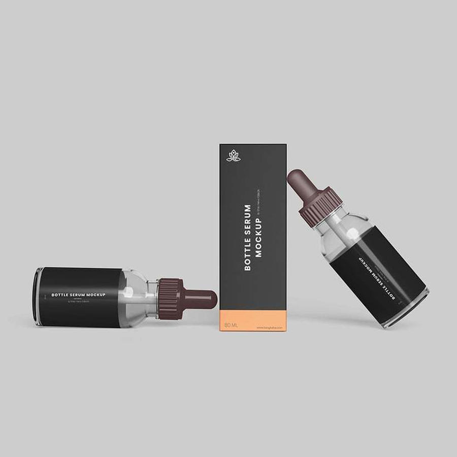 精华液滴管瓶样机