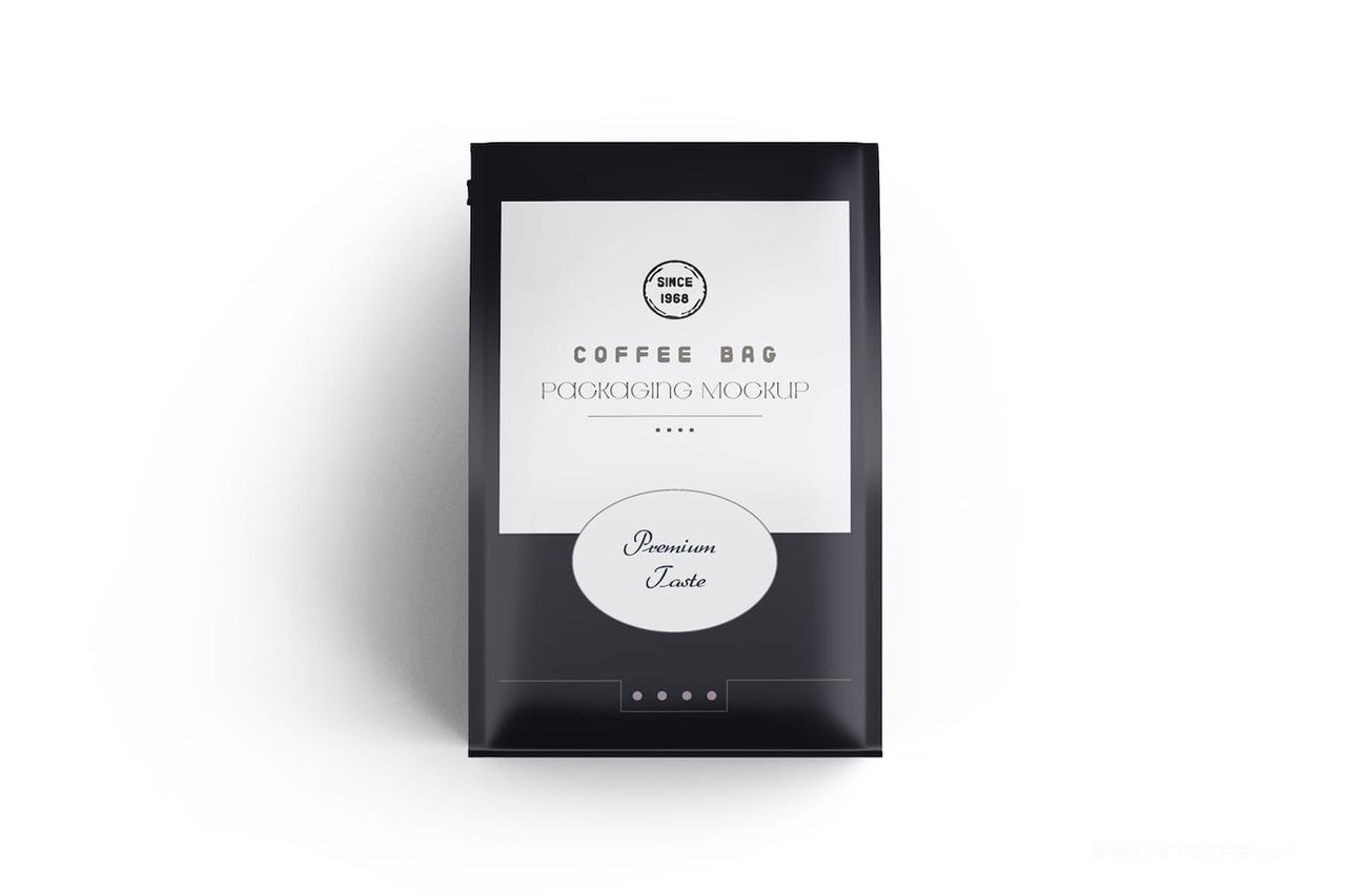 哑光零食食品包装袋设计样机