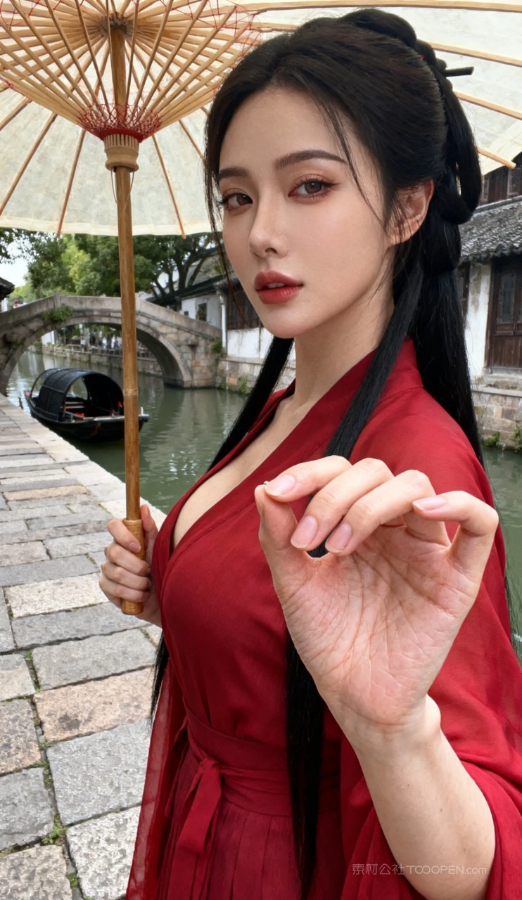 美艳美女妩媚汉服古风大胸性感