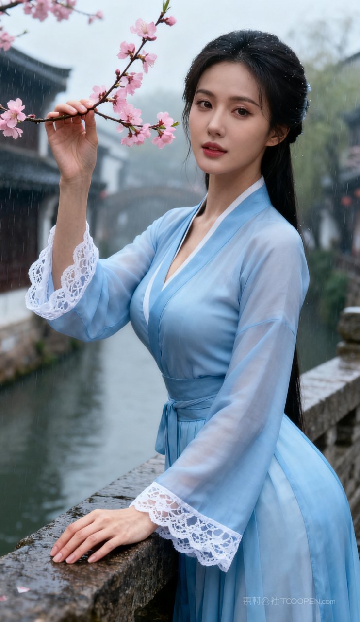 美艳性感摄影汉服古风女性美女丰腴