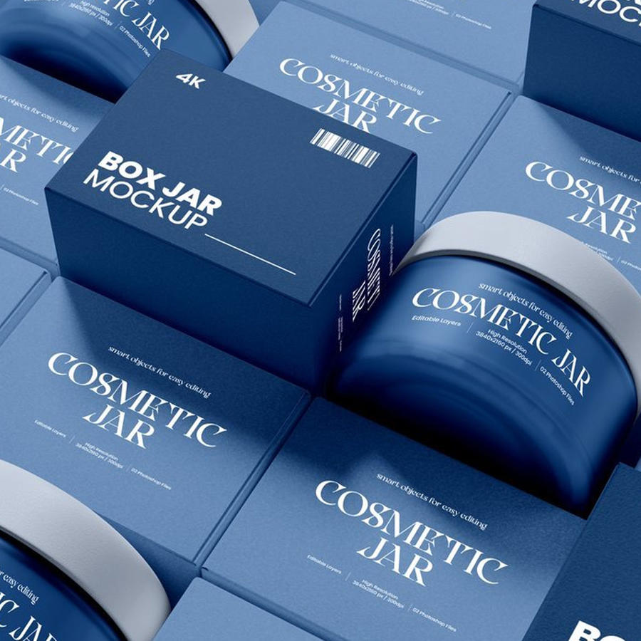 化妆品罐装包装样机