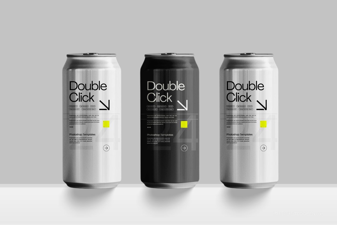 苏打水易拉罐样机