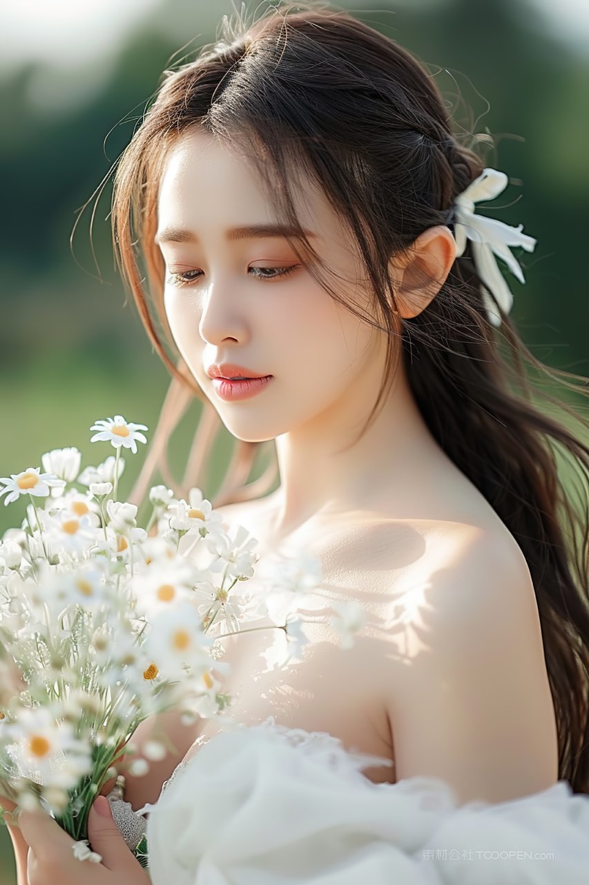 年轻优美优雅活力女性彩妆青春美女少女