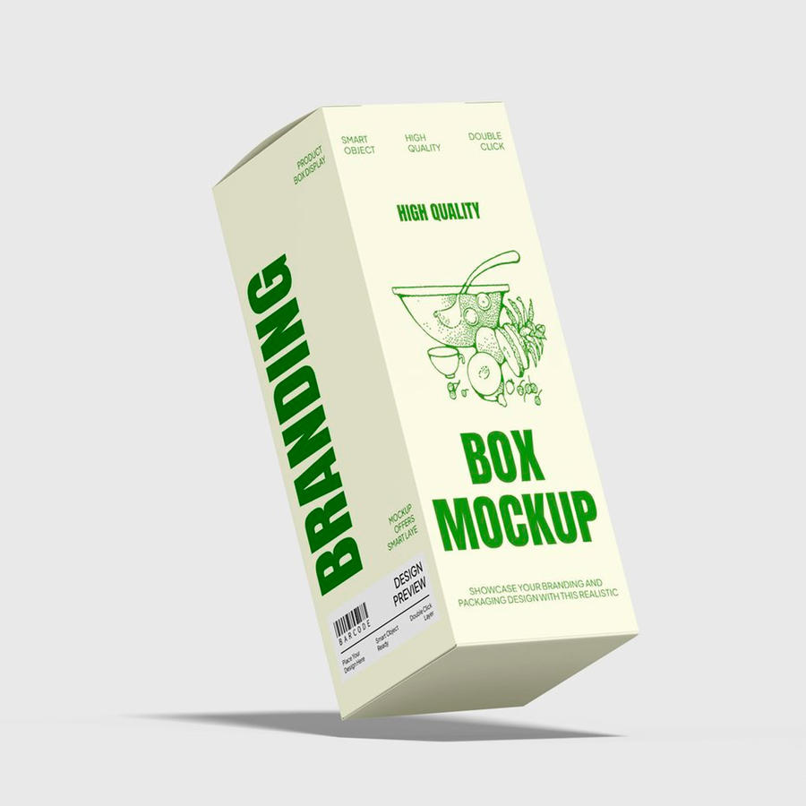 矩形包装盒样机