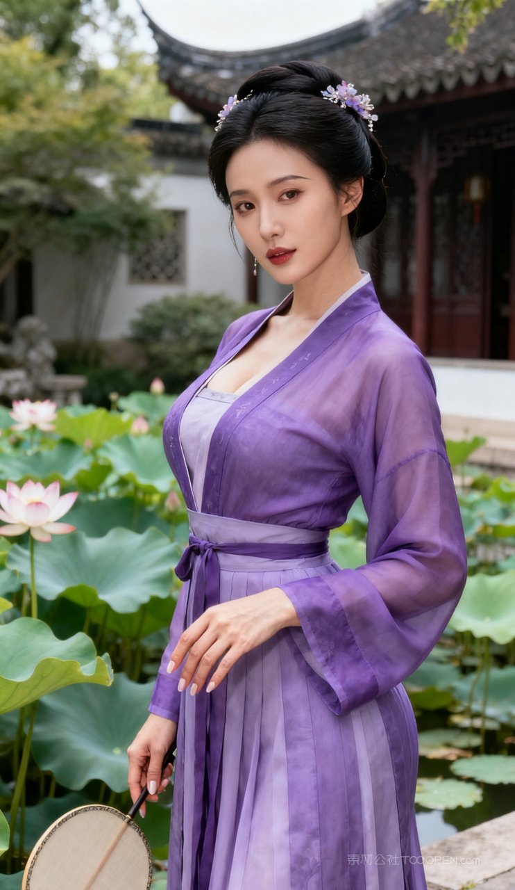 性感古风妩媚美女少女大胸汉服美艳
