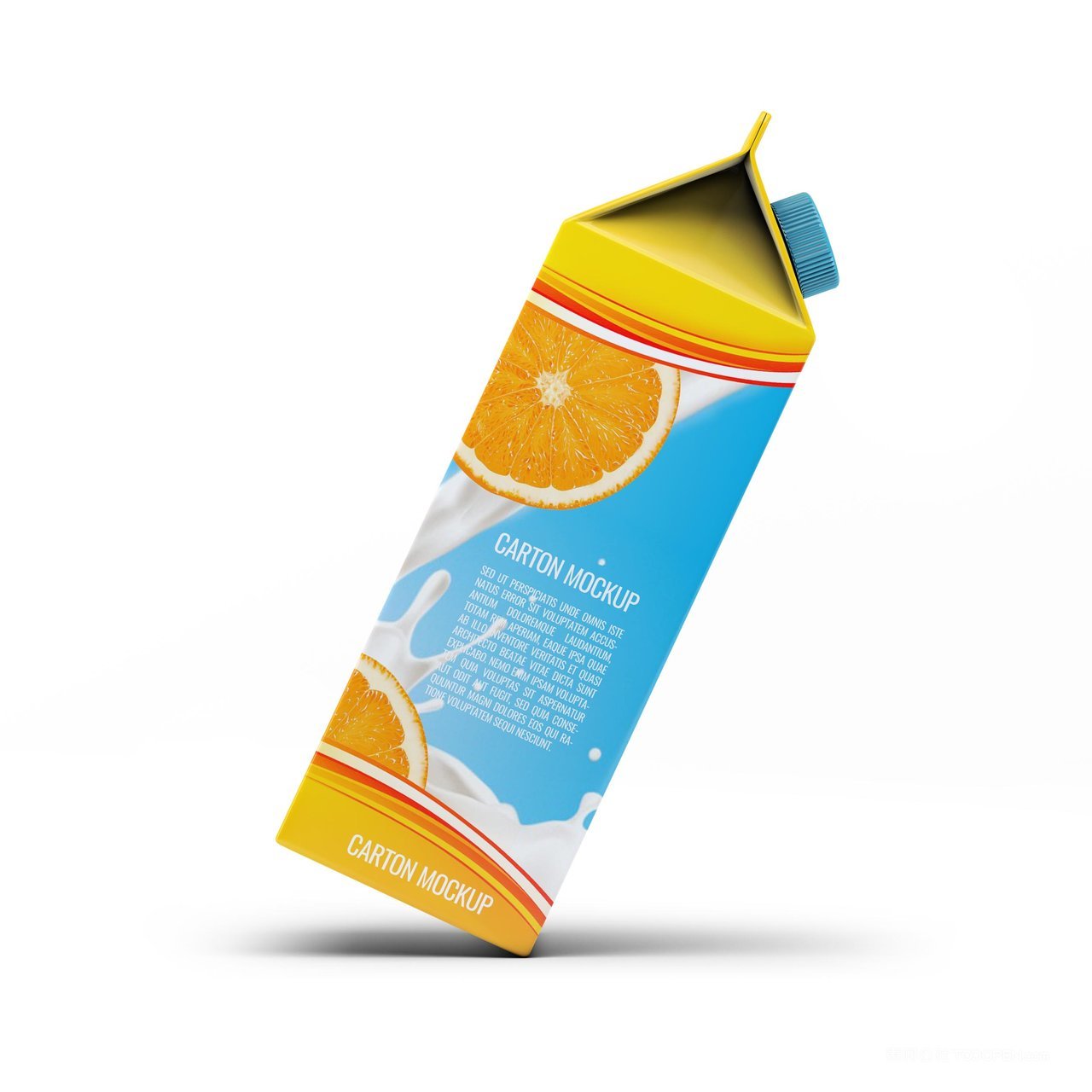 牛奶果汁盒样机