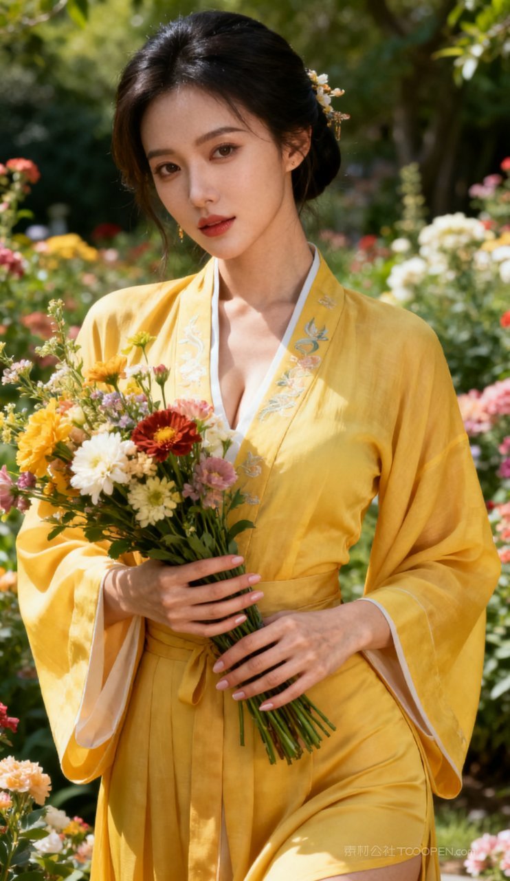 大胸妩媚美女国风美艳性感古风汉服少女