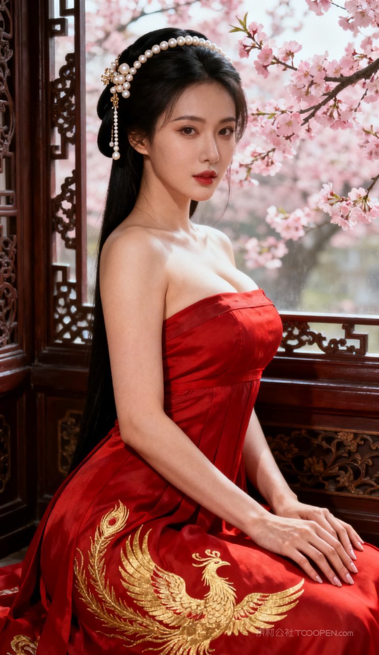 古风大胸美艳汉服美女国风妩媚性感少女