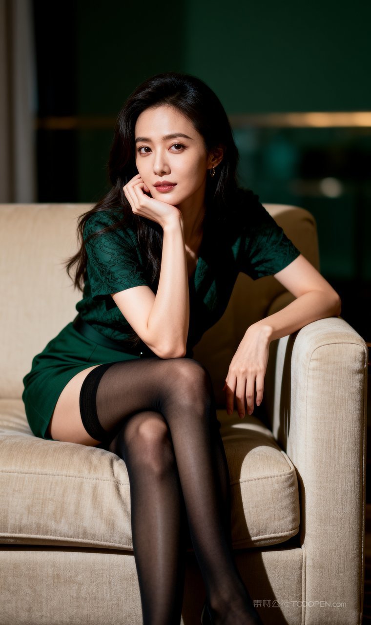 性感气质短裙丝袜女性美女长腿高雅