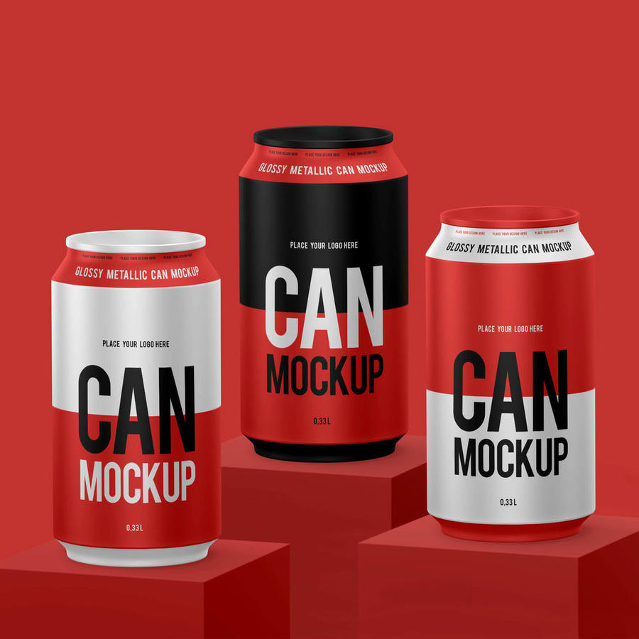 汽水易拉罐样机