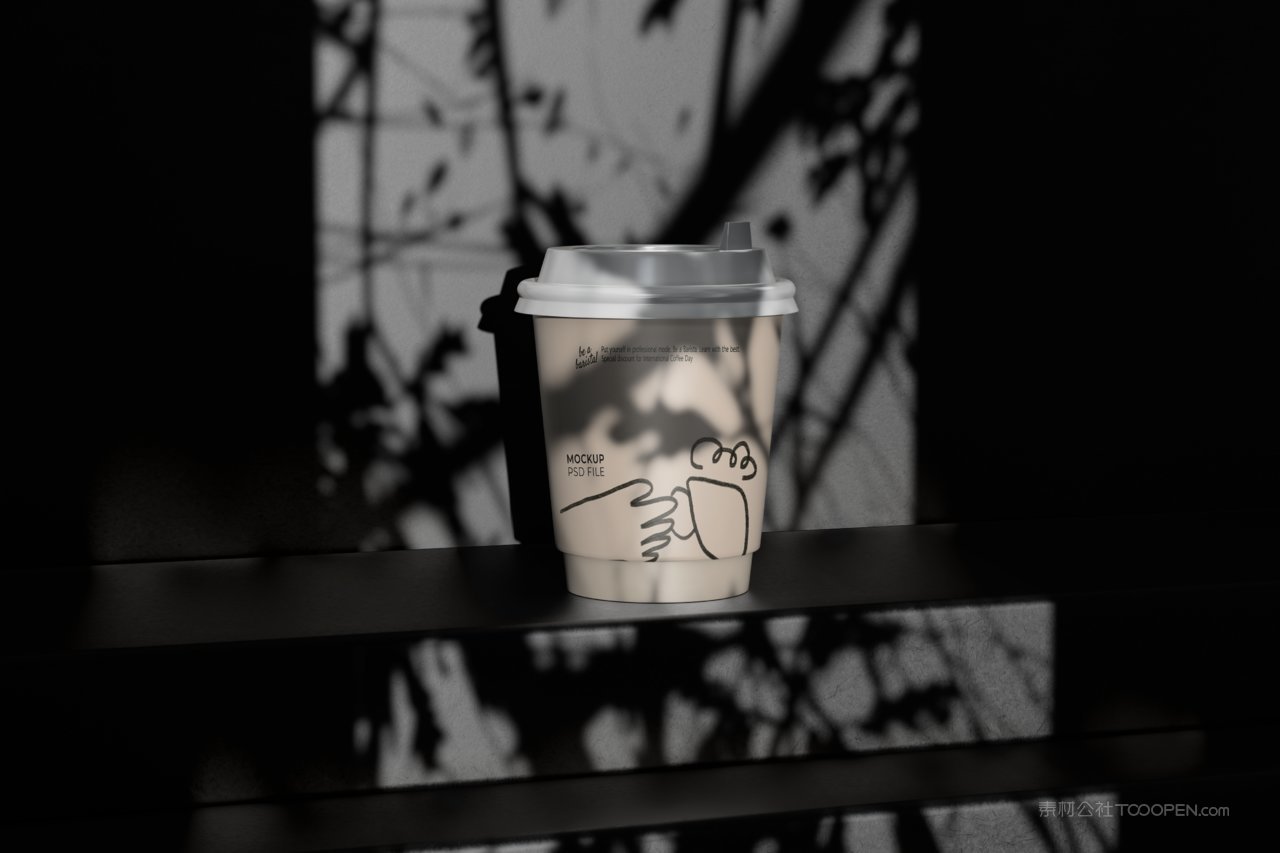 【1556期】商务高质量咖啡奶茶杯子样机 (2)