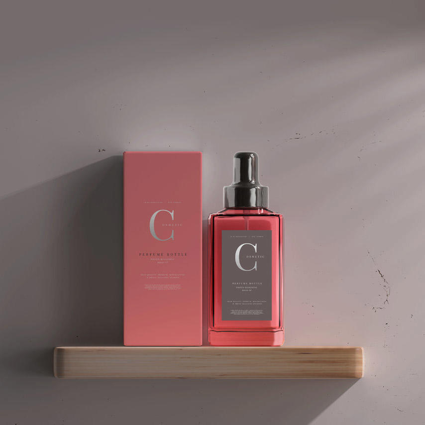 方形香水瓶包装样机