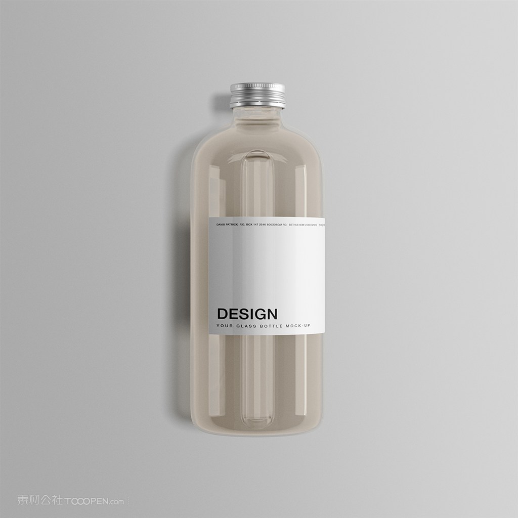 漂亮的玻璃瓶样机