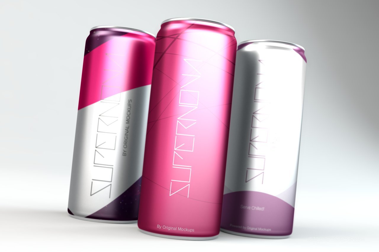 酒水饮料易拉罐样机psd