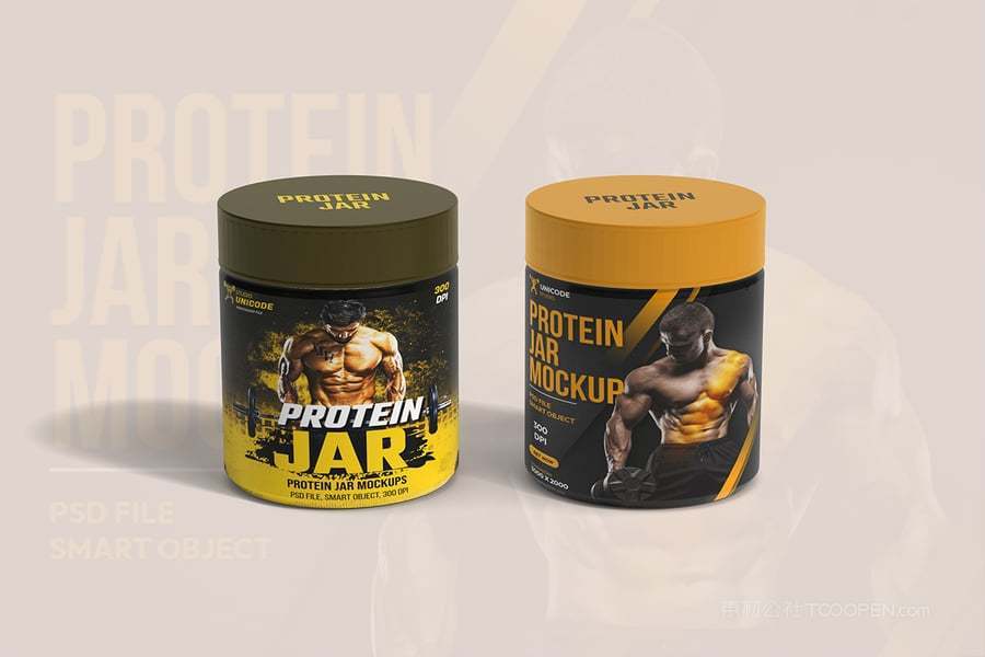 蛋白罐包装样机