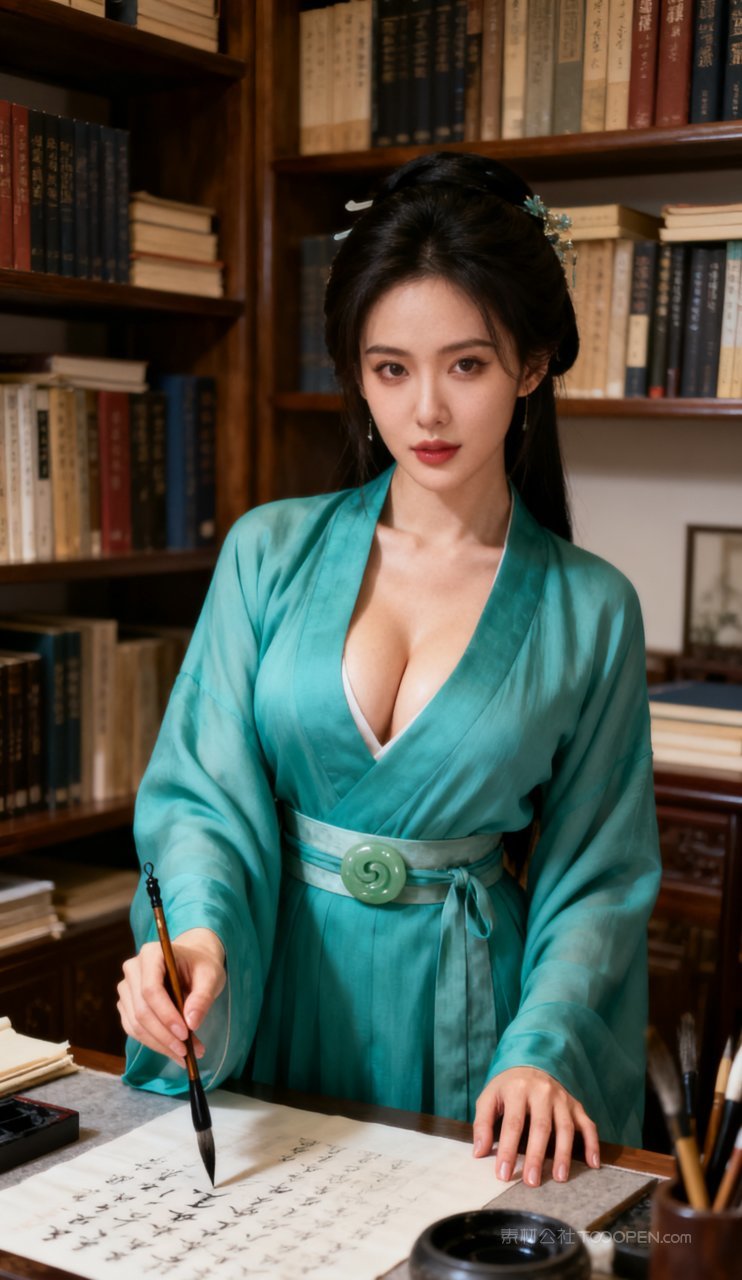 摄影美女汉服美艳丰腴女性古风性感