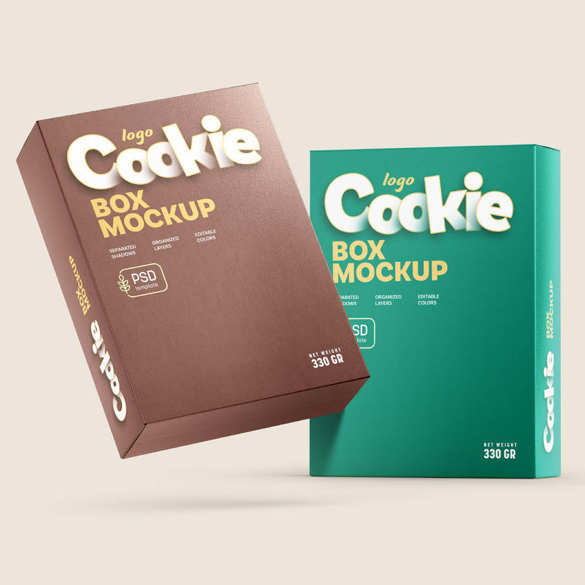 曲奇饼干盒包装样机