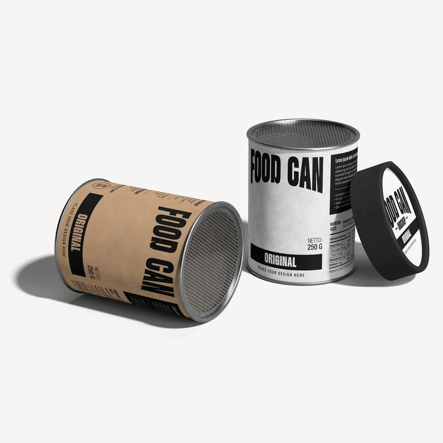 食物罐包装样机
