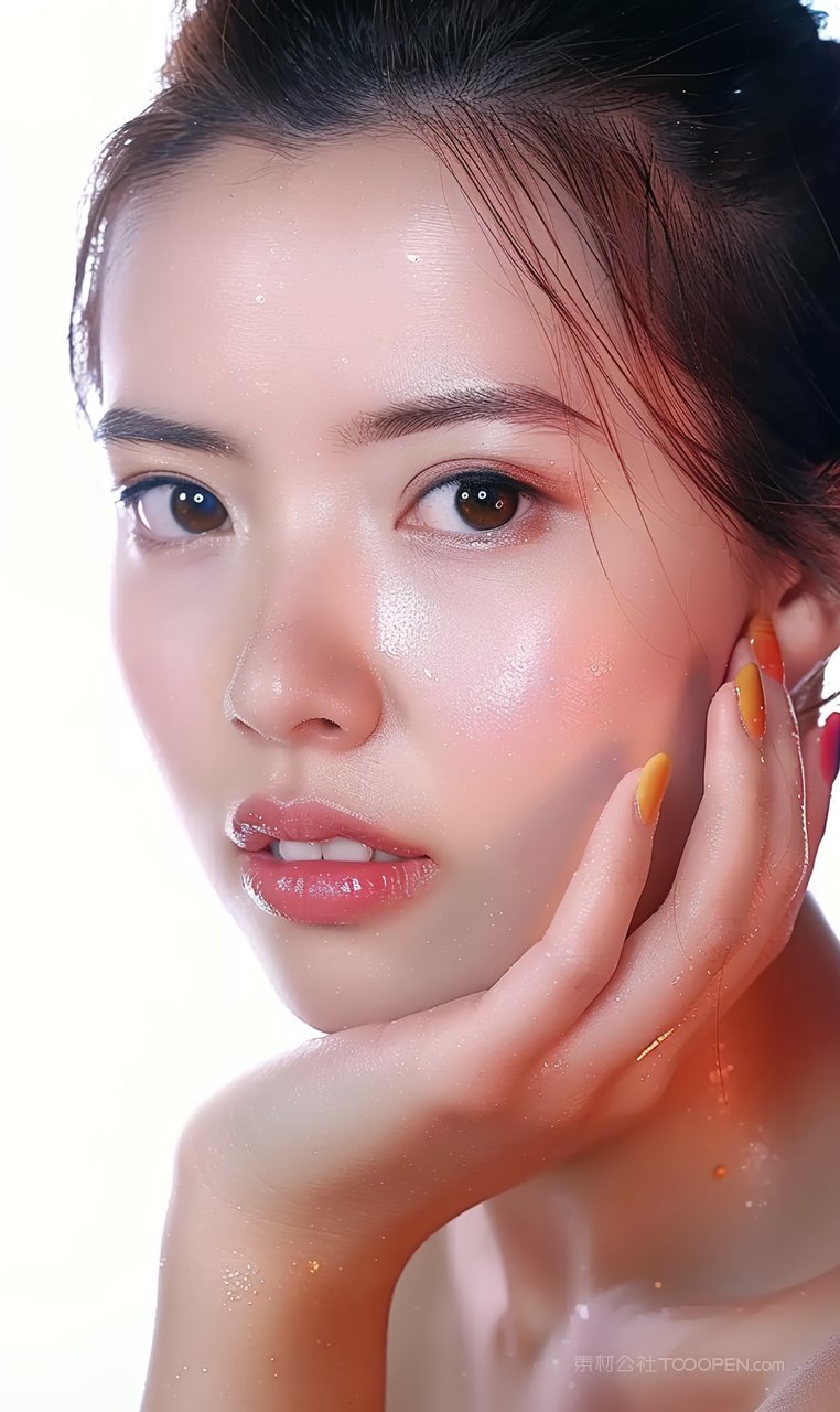 彩妆少女女性魅力迷人清纯美白美女