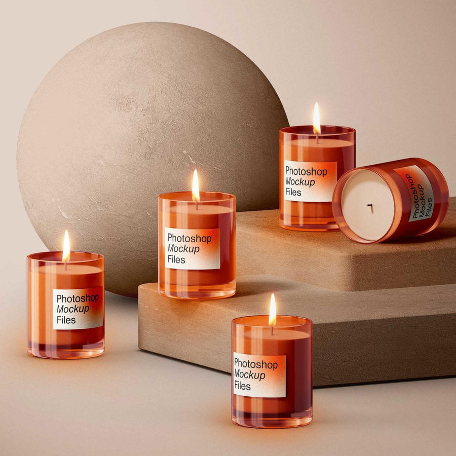 香薰蜡烛包装样机