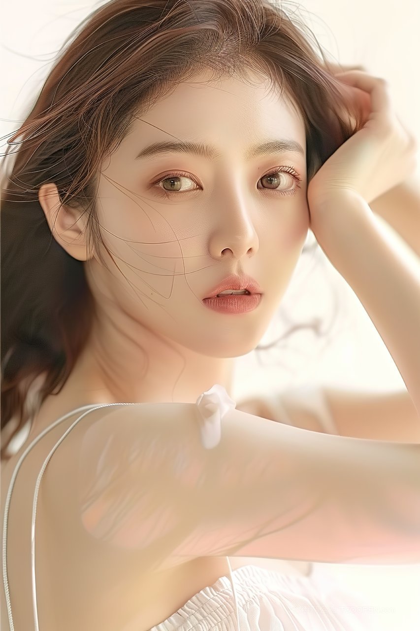 女性美容清纯美女魅力青春年轻优美时尚彩妆