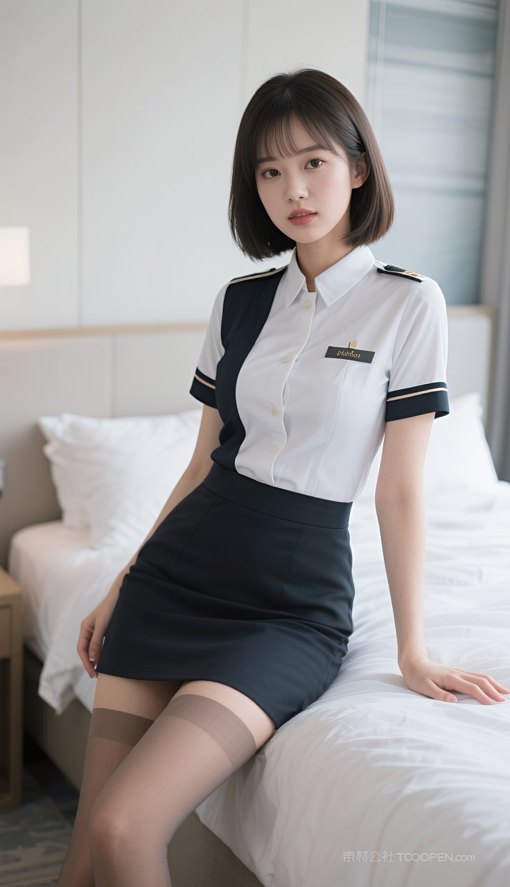美腿制服长腿模特美女丝袜短裙