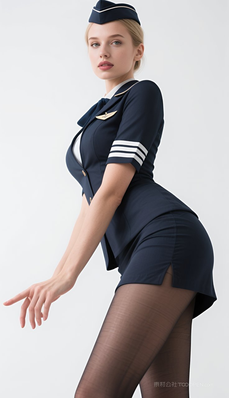 欧美长腿模特性感短裙丝袜美女