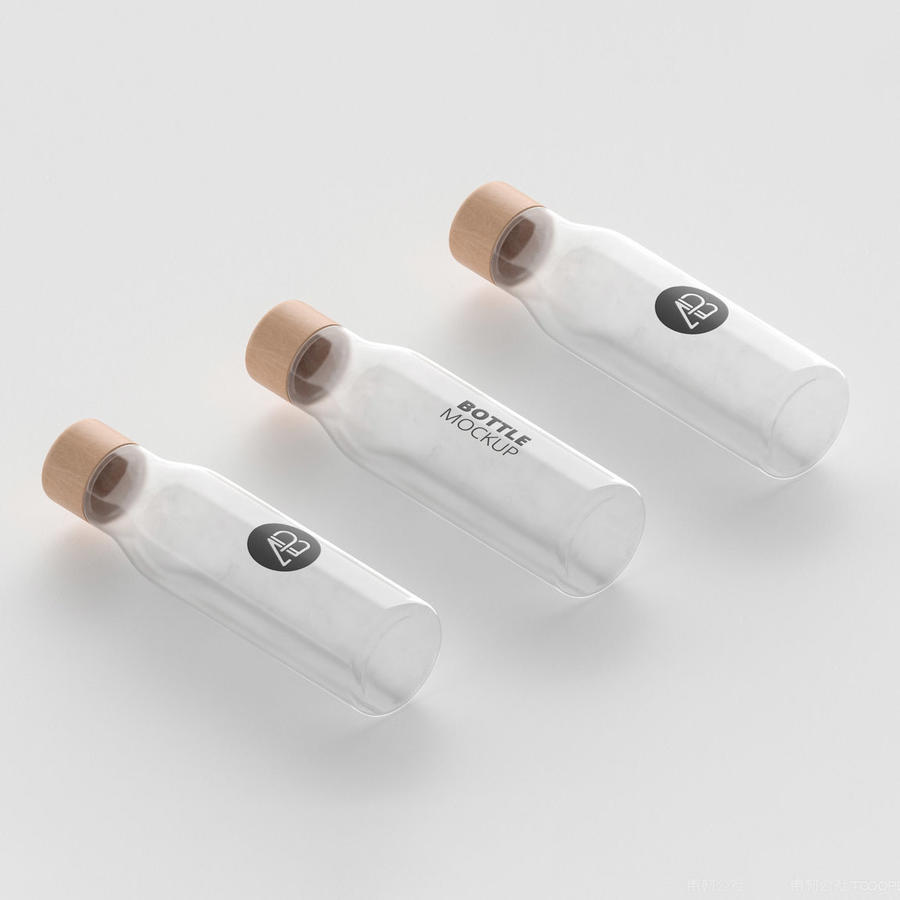 饮料瓶模型logo展示