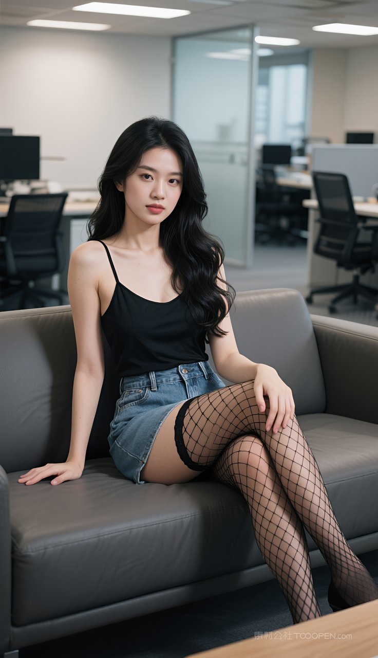 丝袜长腿制服短裙美女模特