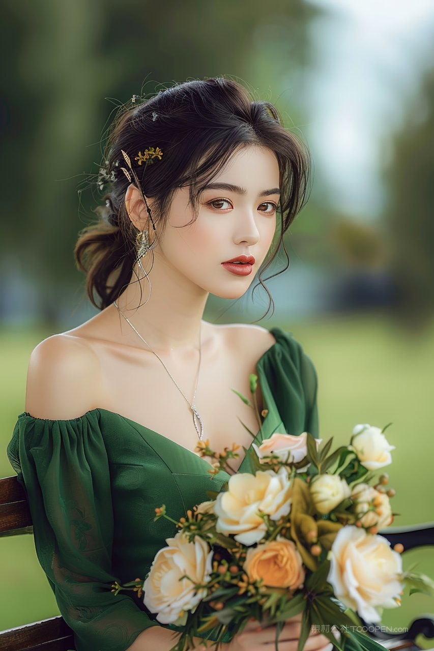 青春年轻优美彩妆魅力美女清纯女性时尚