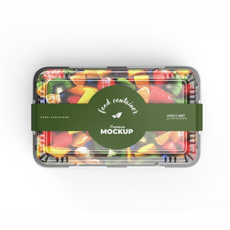 透明食品容器盒样机