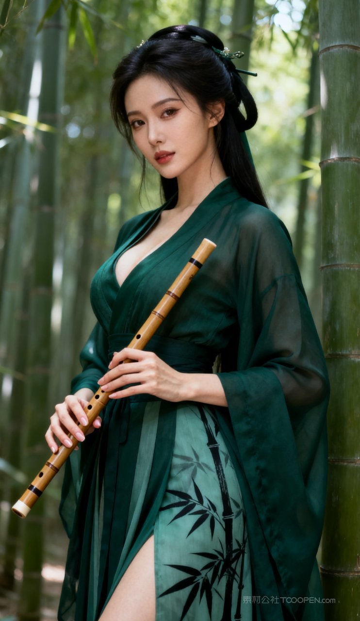 性感妩媚大胸美艳汉服美女古风