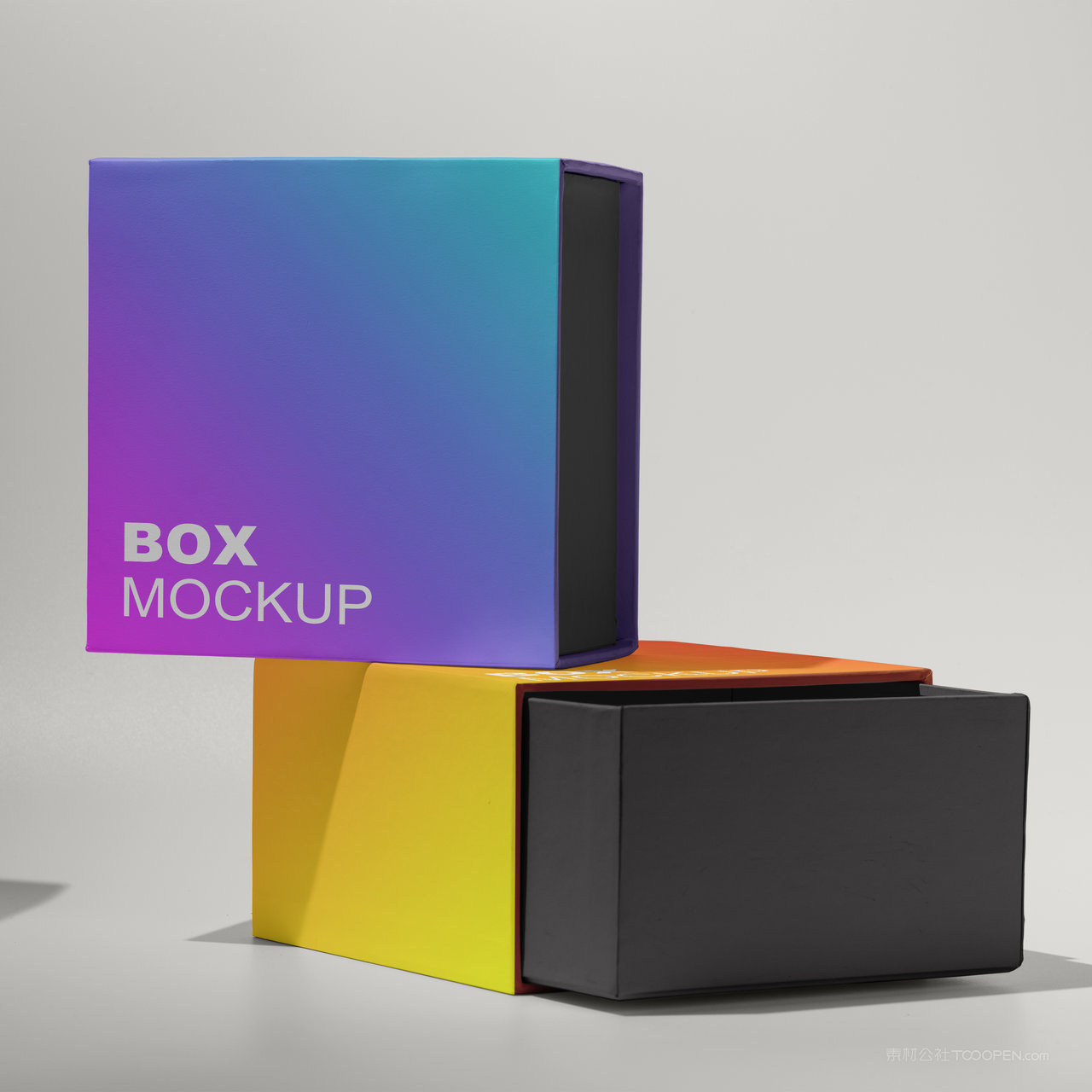 精致包装盒纸盒展示贴图样机