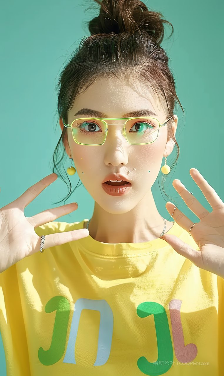 女性活力盛装美容彩妆美女青春气质