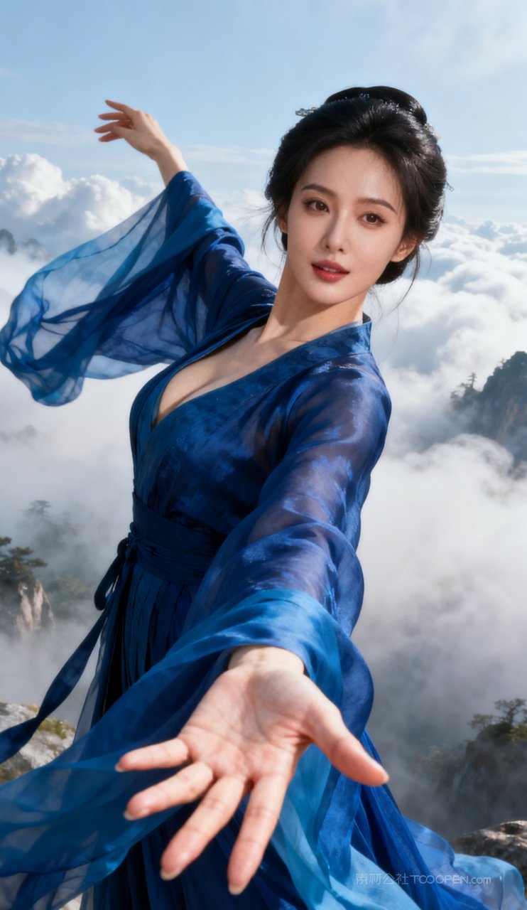 美女古风美艳丰腴写真汉服女性性感