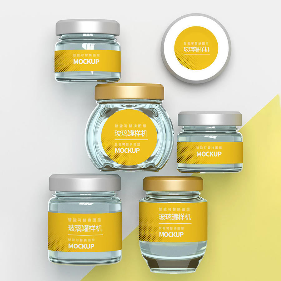 玻璃罐样机素材