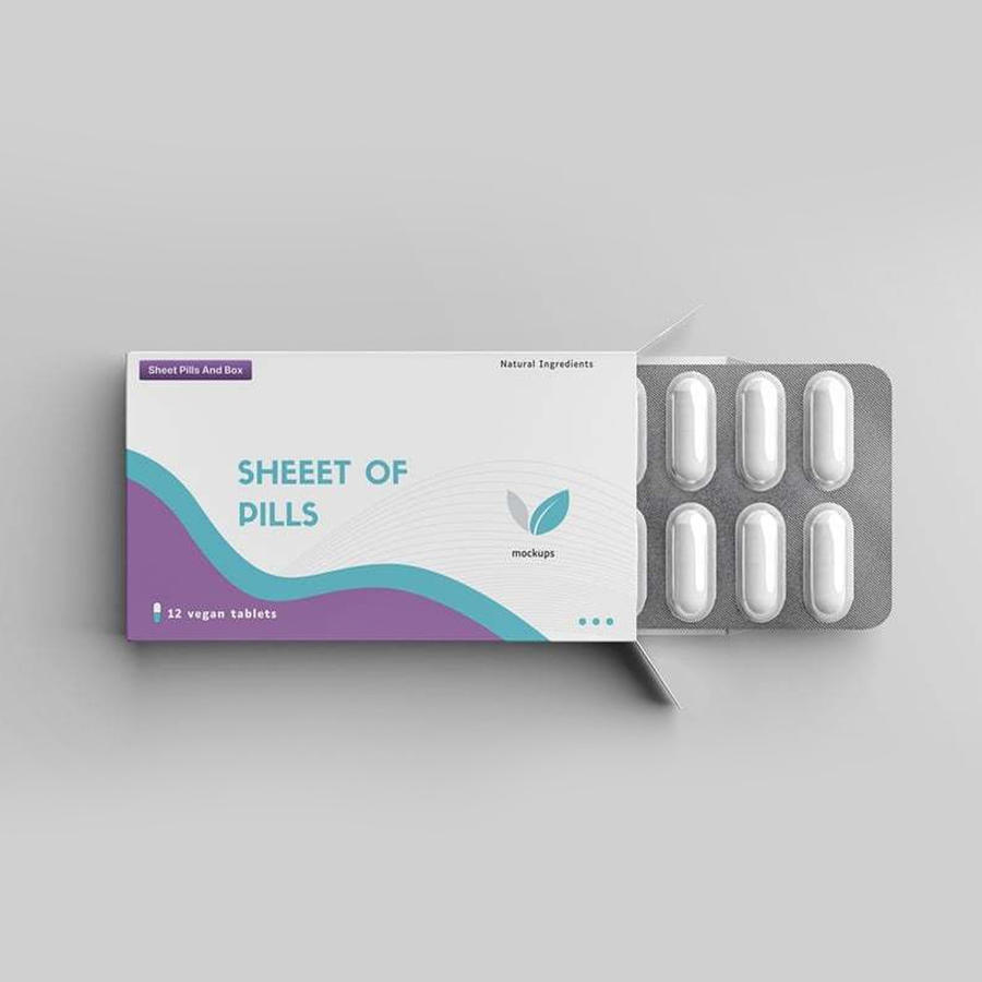 药丸和包装盒样机