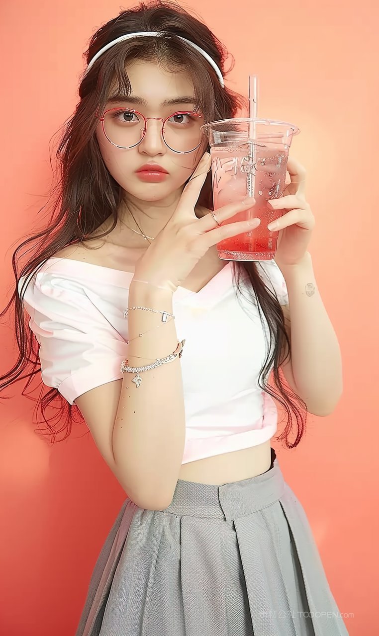 美白女性彩妆魅力青春时尚美容美女端庄高雅