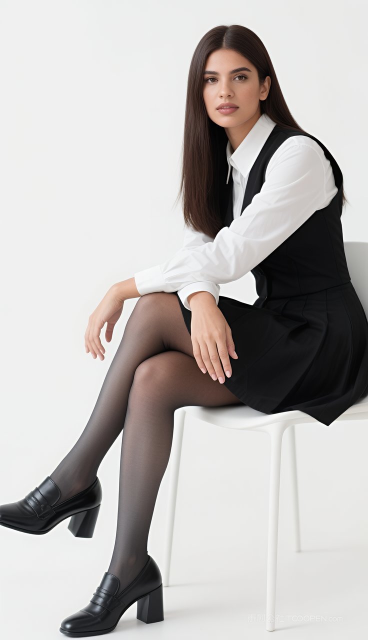 欧美短裙美女性感模特长腿美腿丝袜