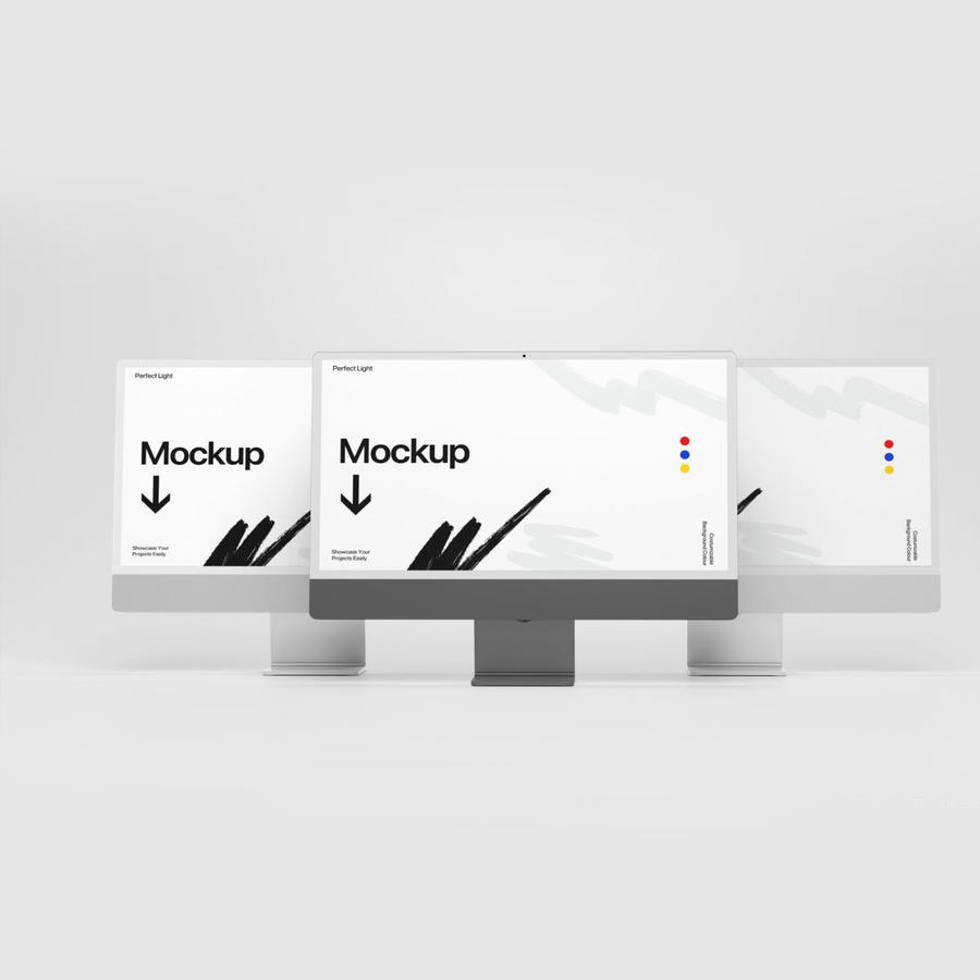 现代电脑屏幕样机