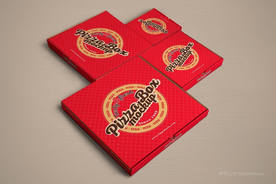 披萨包装盒样机