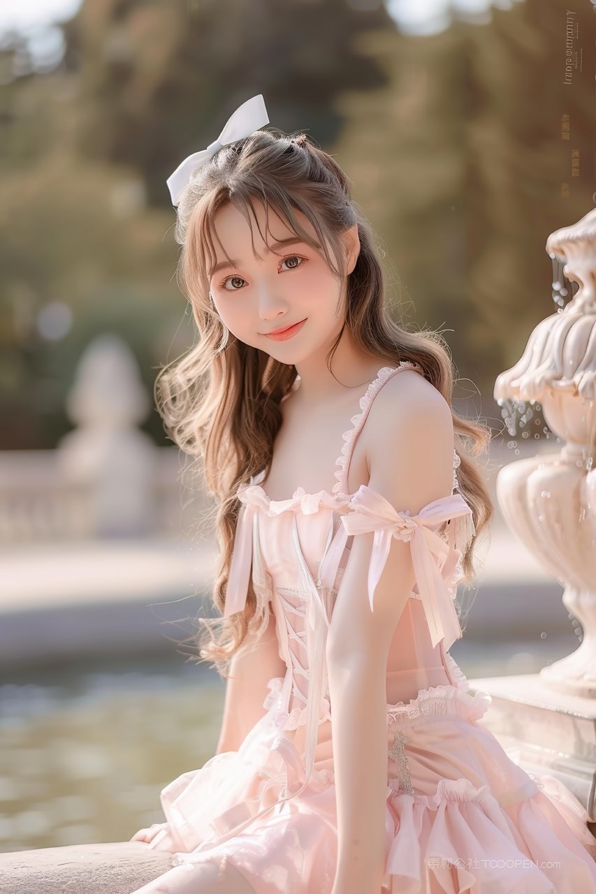 年轻活力优美美女彩妆青春少女女性优雅