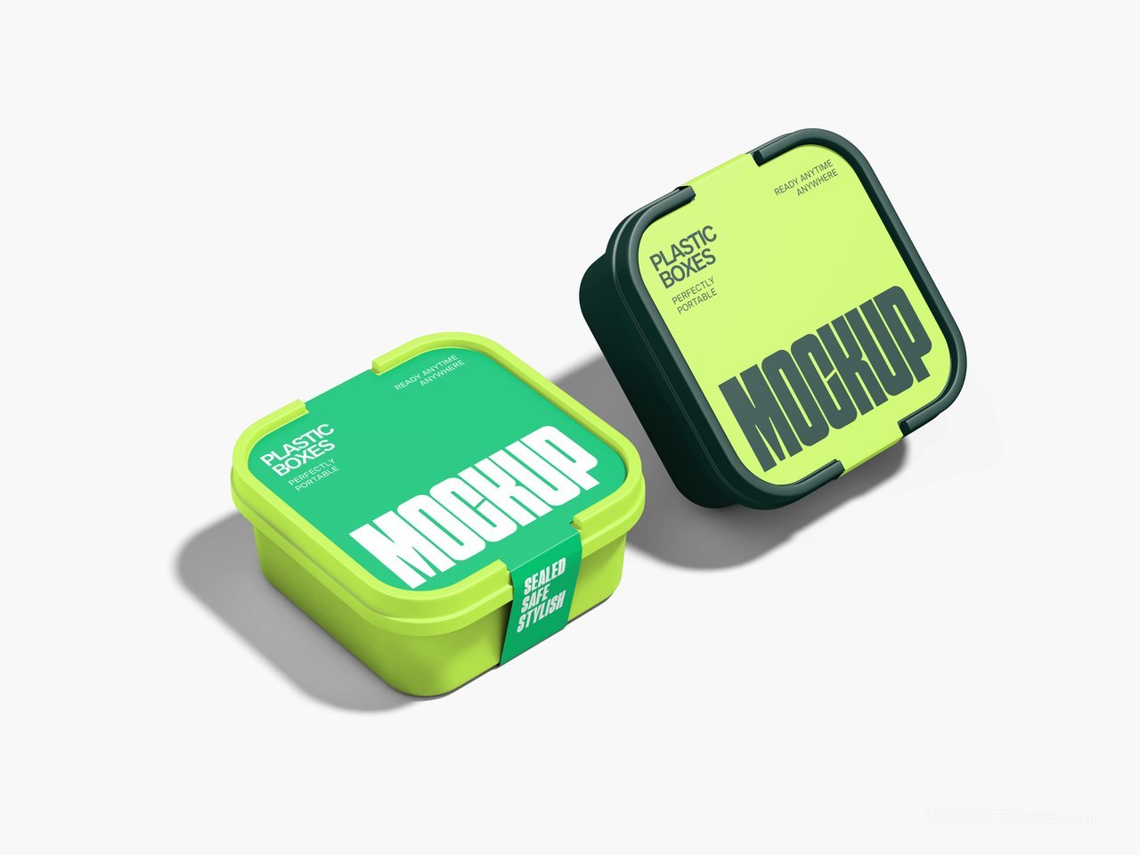 塑料盒包装样机