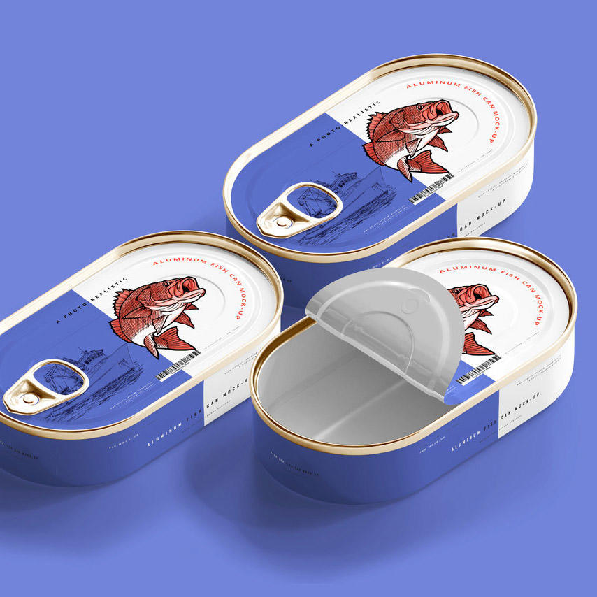 鱼罐头包装样机