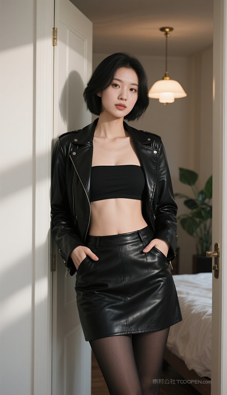 长腿制服模特美女短裙丝袜